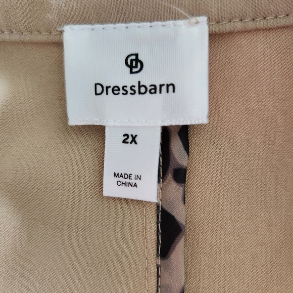 DRESSBARN Size 2X military style jacket. Open front, decorative buttons, - Picture 7 of 9